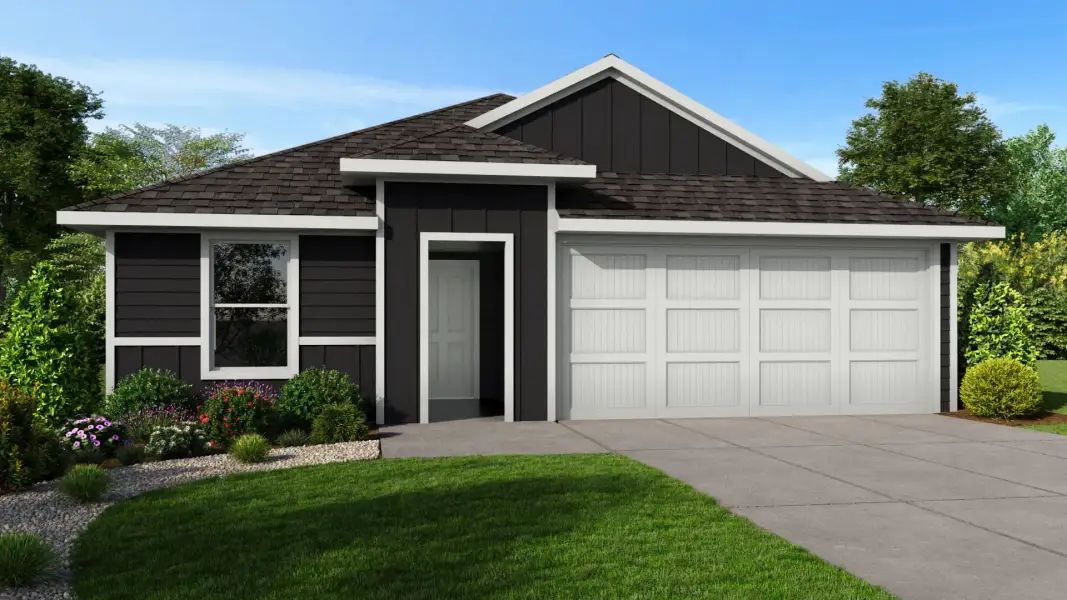 Front exterior of a new home in Blackbird Estates, Mineral Wells, TX, highlighting curb appeal (Image 1). Front exterior of a new home in Blackbird Estates, Mineral Wells, TX, highlighting curb appeal (Image 1).