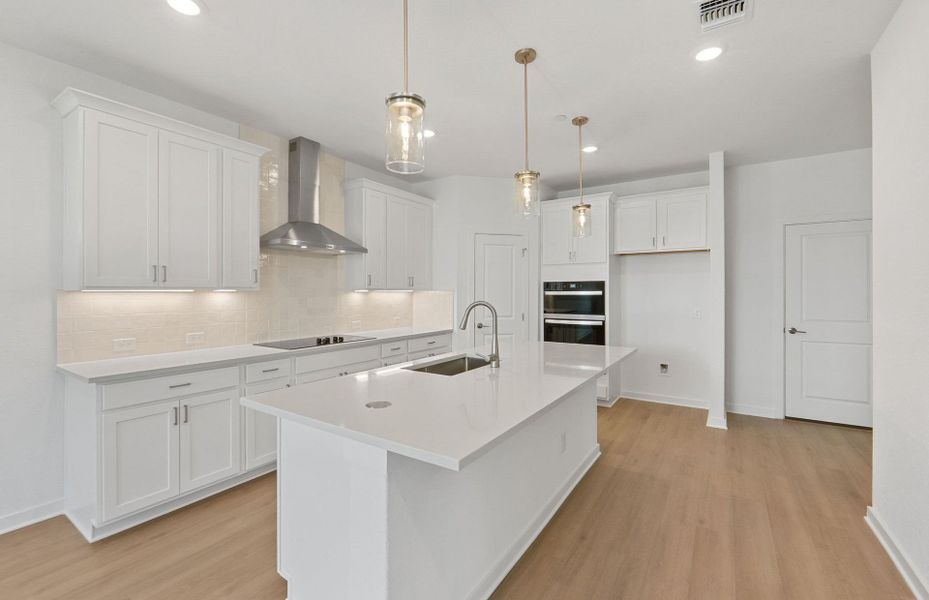 Furnished interior view inside a new home in Monarch on Main, Round Rock (Image 8). Furnished interior view inside a new home in Monarch on Main, Round Rock (Image 8).