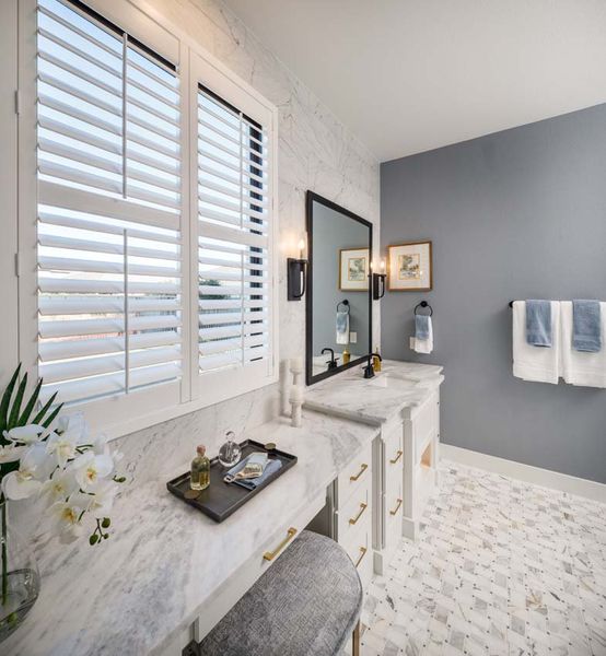 Representative furnished interior of a home built from the 222G by Highland Homes in Santa Rita Ranch, Liberty Hill (Image 30).