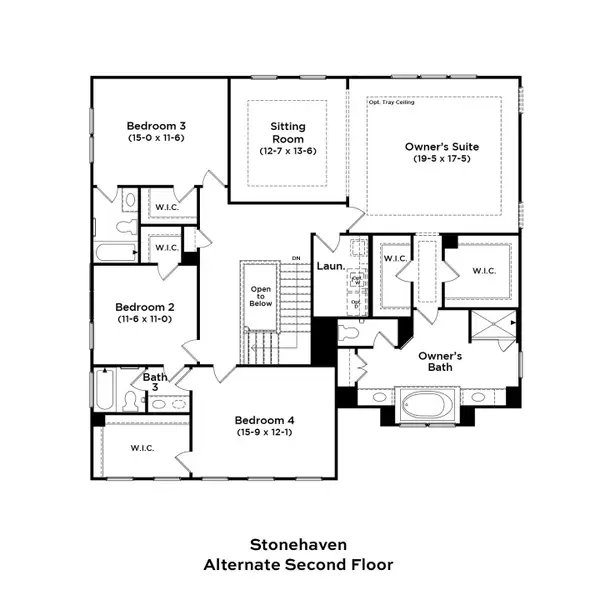 2D floor plan layout of this home in McBride, Indian Trail, NC (Image 3). 2D floor plan layout of this home in McBride, Indian Trail, NC (Image 3).