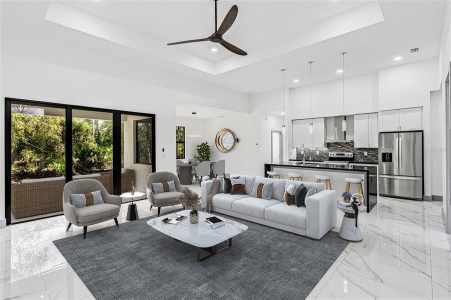 Furnished interior view inside a new home in , Port Charlotte (Image 10).