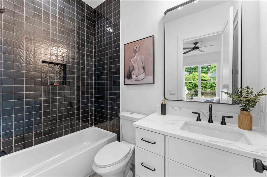 Furnished interior view inside a new home in , Atlanta (Image 32).
