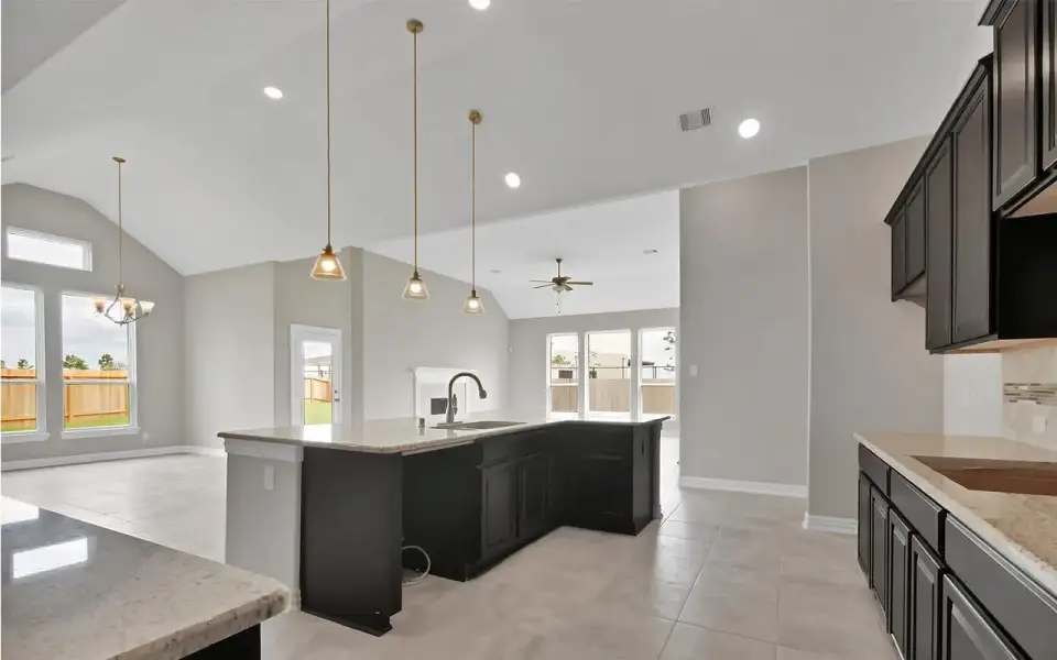 Representative furnished interior of a home built from the Ventura by CastleRock Communities in Lakesong, Grand Prairie (Image 6).