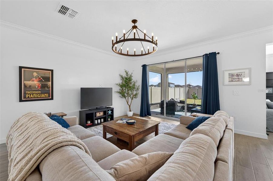Furnished interior view inside a new home in Southshore Bay Active Adult, Wimauma (Image 14).
