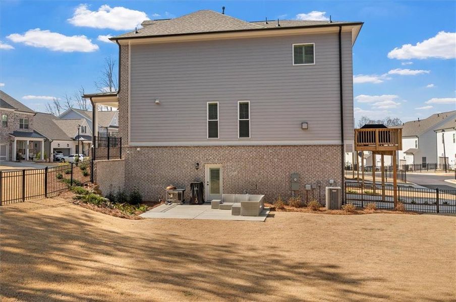 Exterior details and patio area of a home in , Cumming (Image 33).