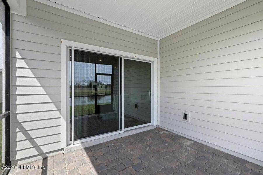 Exterior details and patio area of a home in Coopers Meadow, Jacksonville (Image 17). Exterior details and patio area of a home in Coopers Meadow, Jacksonville (Image 17).