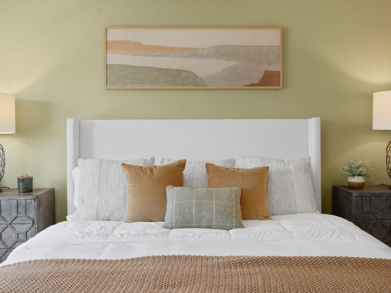 Furnished interior view inside a new home in Oaks at Cedar Grove, Fairburn (Image 20).