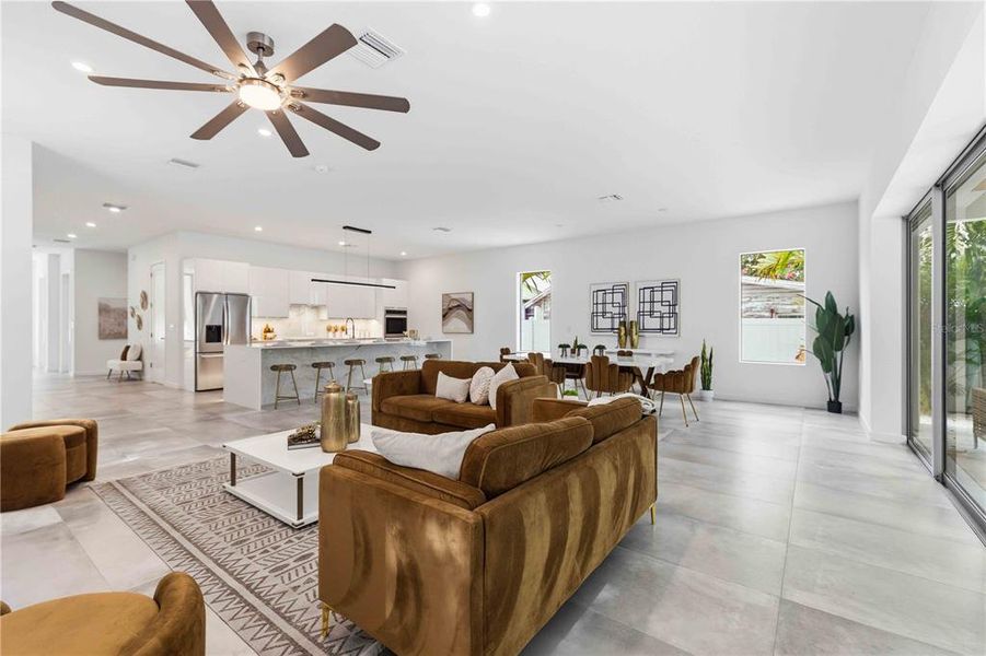 Furnished interior view inside a new home in , Sarasota (Image 13).