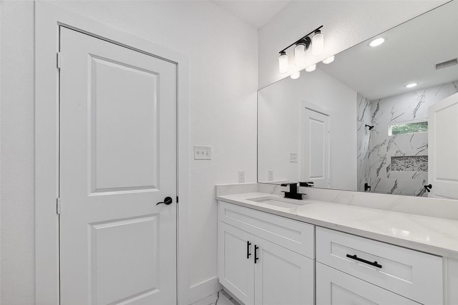 Furnished interior view inside a new home in , Houston (Image 9).