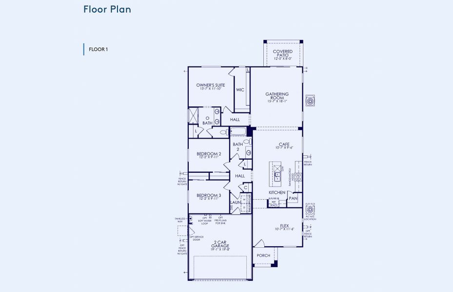 2D floor plan layout of this home in Soleo, San Tan Valley, AZ (Image 4). 2D floor plan layout of this home in Soleo, San Tan Valley, AZ (Image 4).
