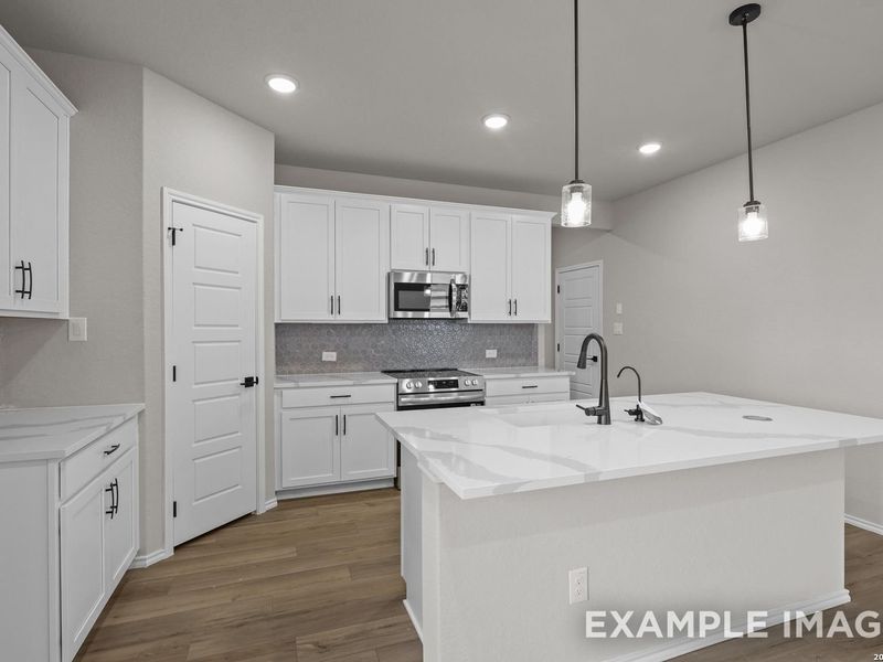 Furnished interior view inside a new home in Horizon Pointe, Converse (Image 8).