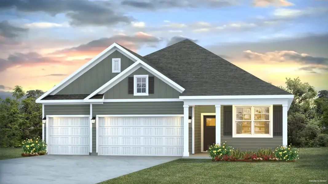 Representative exterior photo of a completed home built from the Martin by D.R. Horton in Brookside, Richlands, NC (Image 24).
