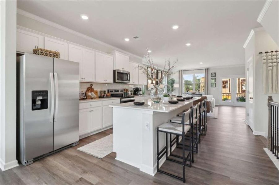 Furnished interior view inside a new home in Overlook at Peachtree Corners, Peachtree Corners (Image 12).