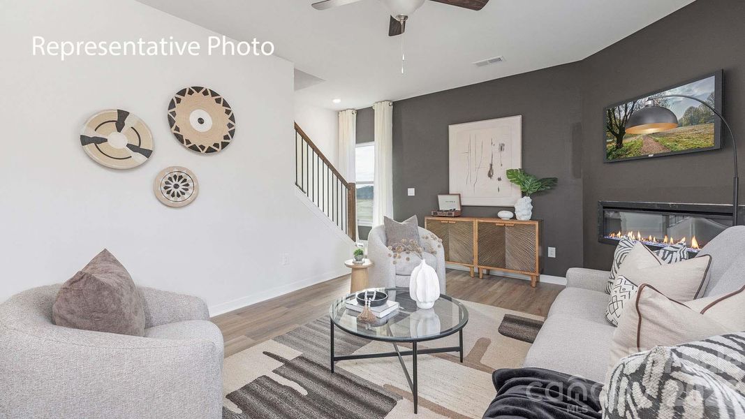 Furnished interior view inside a new home in Stanton, Richburg (Image 4).