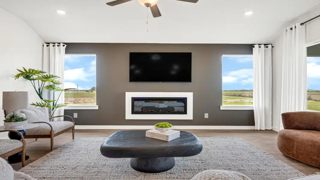 Furnished interior view inside a new home in Harvest Pointe, Needville (Image 14). Furnished interior view inside a new home in Harvest Pointe, Needville (Image 14).