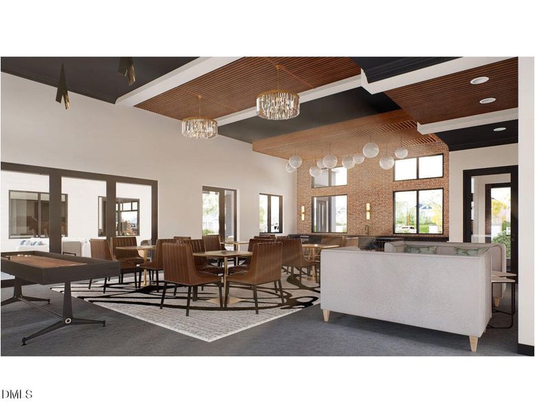 Clubhouse interior Clubhouse interior