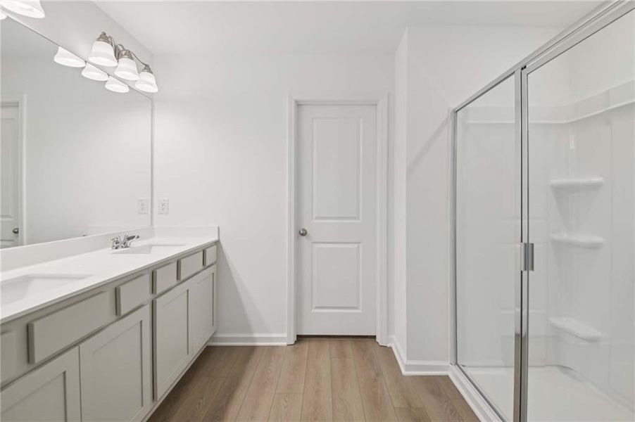 Furnished interior view inside a new home in The Pointe at Heron Bay, Locust Grove (Image 9).