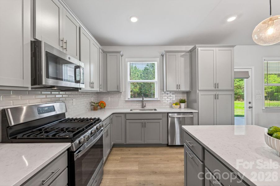 Furnished interior view inside a new home in Esplanade at Northgate, Indian Trail (Image 16).