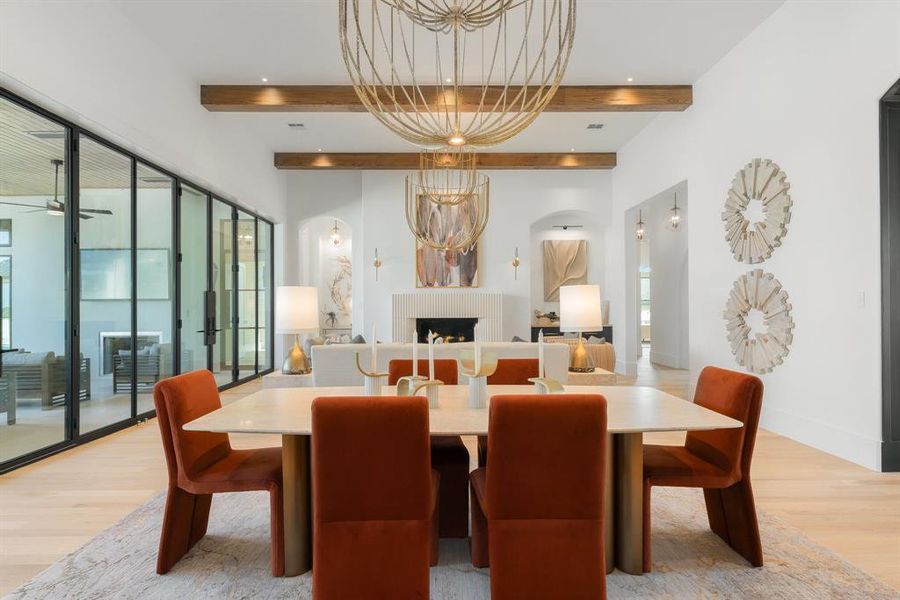 Furnished interior view inside a new home in Fleming Pointe, Fort Worth (Image 9).
