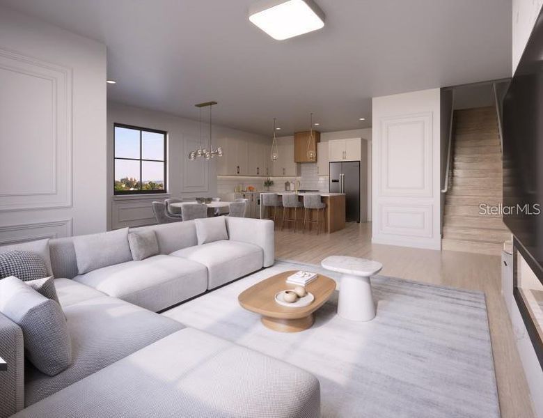 Furnished interior view inside a new home in Lakeview Village Estates, Winter Garden (Image 4). Furnished interior view inside a new home in Lakeview Village Estates, Winter Garden (Image 4).
