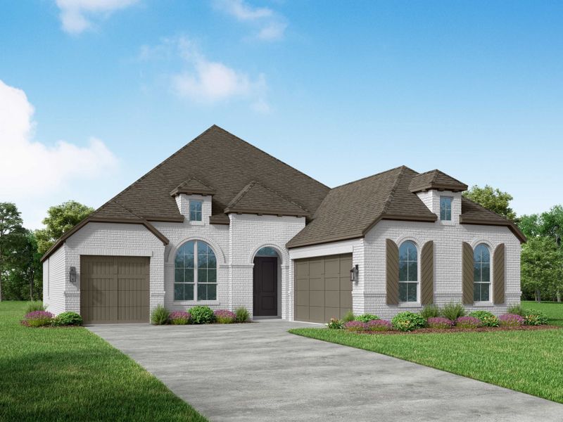 Representative exterior photo of a completed home built from the 231 by Highland Homes in Quail Hollow, Rockwall, TX (Image 2).