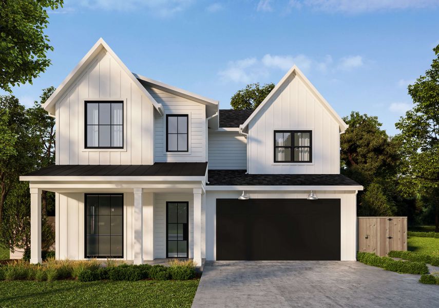 Front exterior of a new home in , Dallas, TX, highlighting curb appeal (Image 1). Front exterior of a new home in , Dallas, TX, highlighting curb appeal (Image 1).