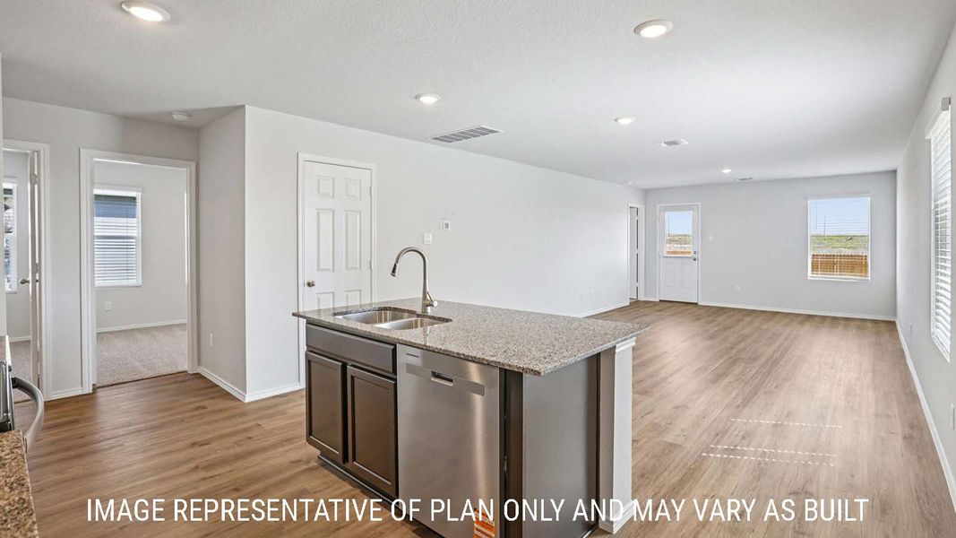 Representative furnished interior of a home built from the Barton by D.R. Horton in Pecan Creek, Temple (Image 7).