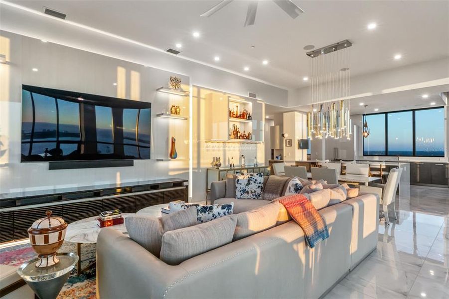 Furnished interior view inside a new home in , Sarasota (Image 19). Furnished interior view inside a new home in , Sarasota (Image 19).