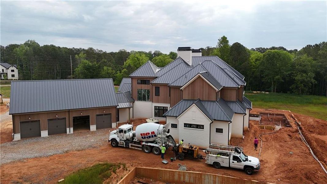 In-progress construction of a new home in , Milton, GA (Image 12).