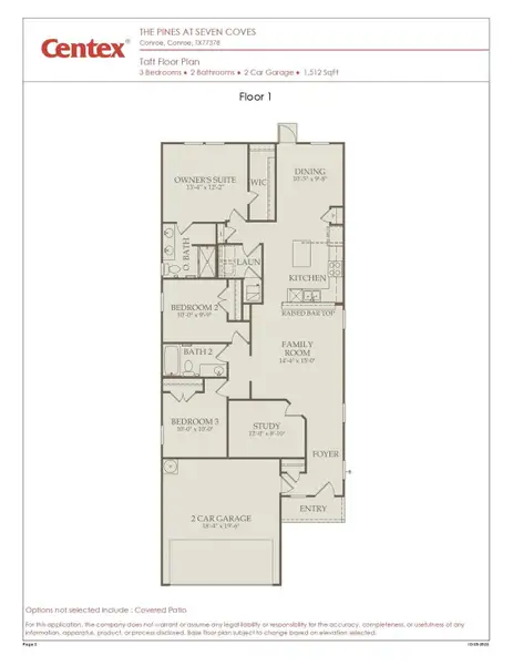 2D floor plan layout of this home in The Pines At Seven Coves, Willis, TX (Image 2). 2D floor plan layout of this home in The Pines At Seven Coves, Willis, TX (Image 2).
