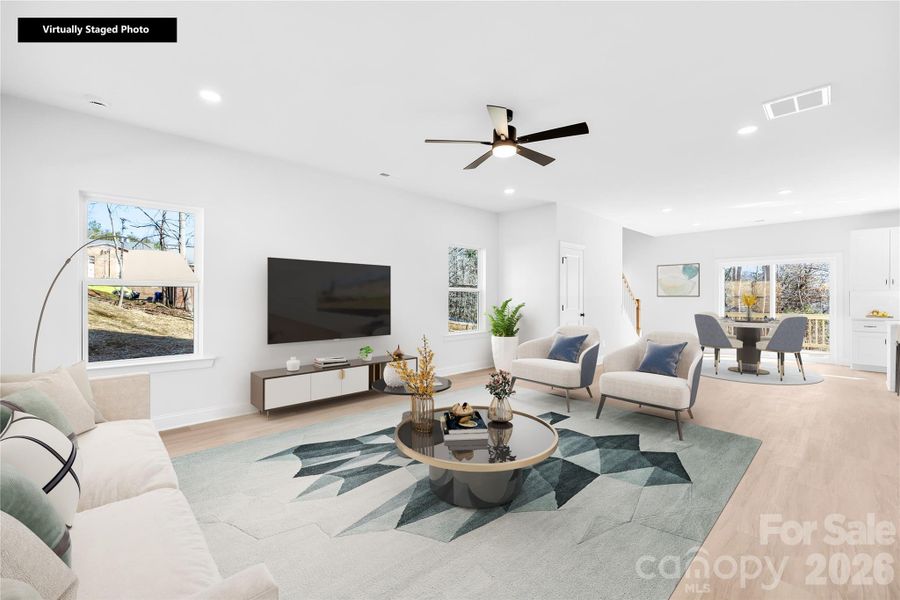 Furnished interior view inside a new home in , Kings Mountain (Image 8).