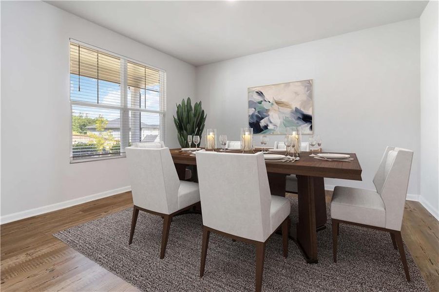Furnished interior view inside a new home in , Atlanta (Image 17).