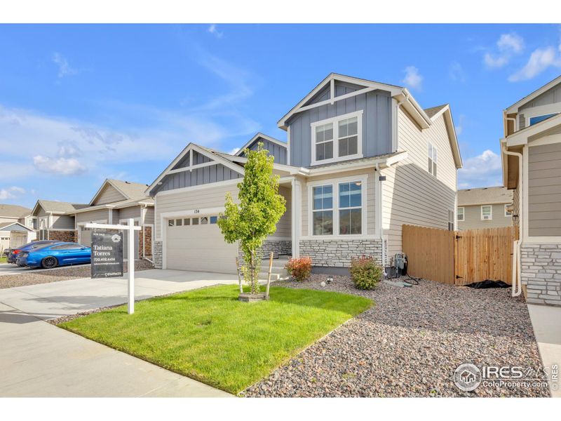 Exterior details and patio area of a home in , Lochbuie (Image 26).