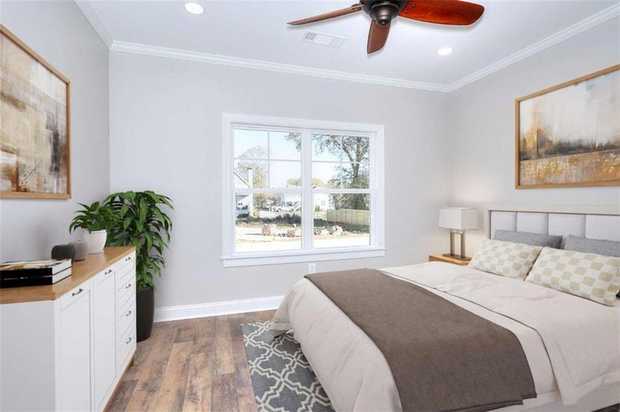 Furnished interior view inside a new home in , Monroe (Image 4).