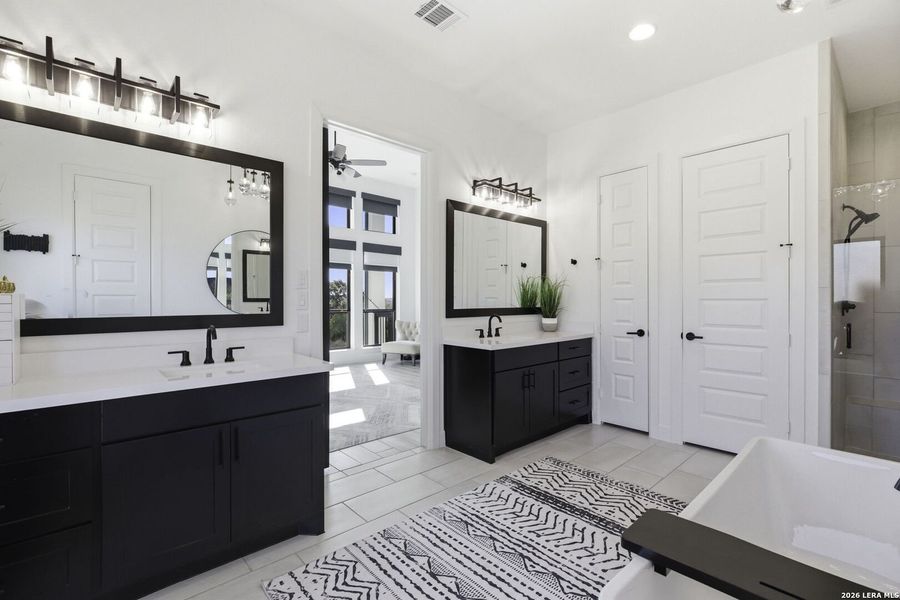 Furnished interior view inside a new home in Vintage Oaks, New Braunfels (Image 20).
