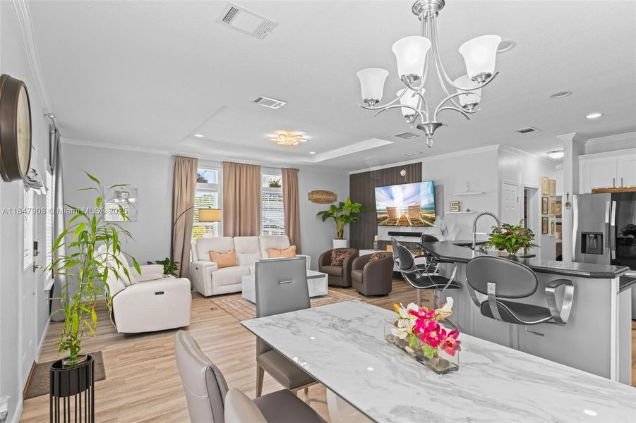 Furnished interior view inside a new home in , Davie (Image 25).