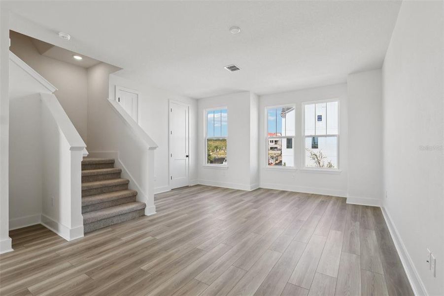 Spacious, unfurnished interior of a new home in Parkview at Hamlin, Winter Garden (Image 24). Spacious, unfurnished interior of a new home in Parkview at Hamlin, Winter Garden (Image 24).