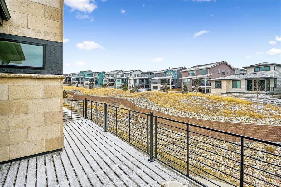 Step out onto the primary balcony w/views Step out onto the primary balcony w/views