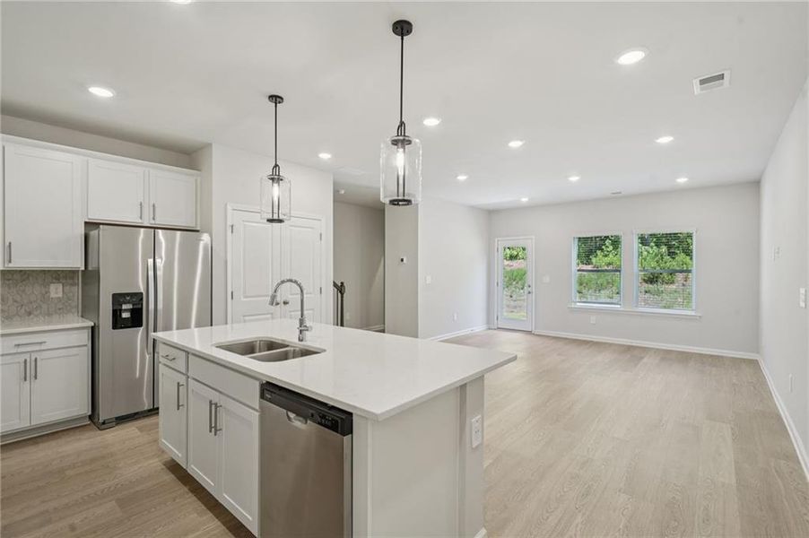 Furnished interior view inside a new home in Avalon - Parc Series, Conyers (Image 8). Furnished interior view inside a new home in Avalon - Parc Series, Conyers (Image 8).