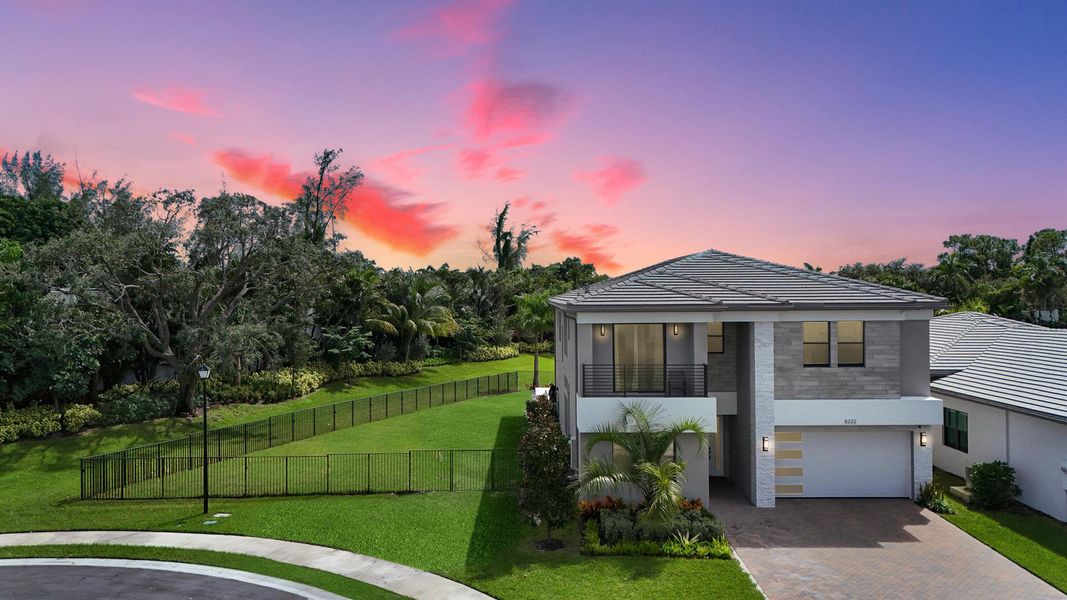 Front exterior of a new home in , Boca Raton, FL, highlighting curb appeal (Image 20).