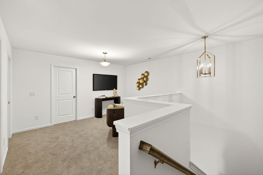 Furnished interior view inside a new home in Edgewater - Lakeview Point, Lancaster (Image 27). Furnished interior view inside a new home in Edgewater - Lakeview Point, Lancaster (Image 27).