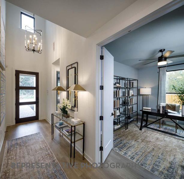 Furnished interior view inside a new home in Easton Park, Austin (Image 34).