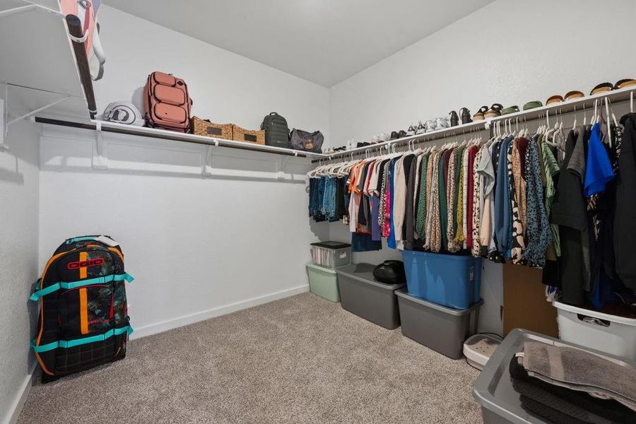 Primary closet