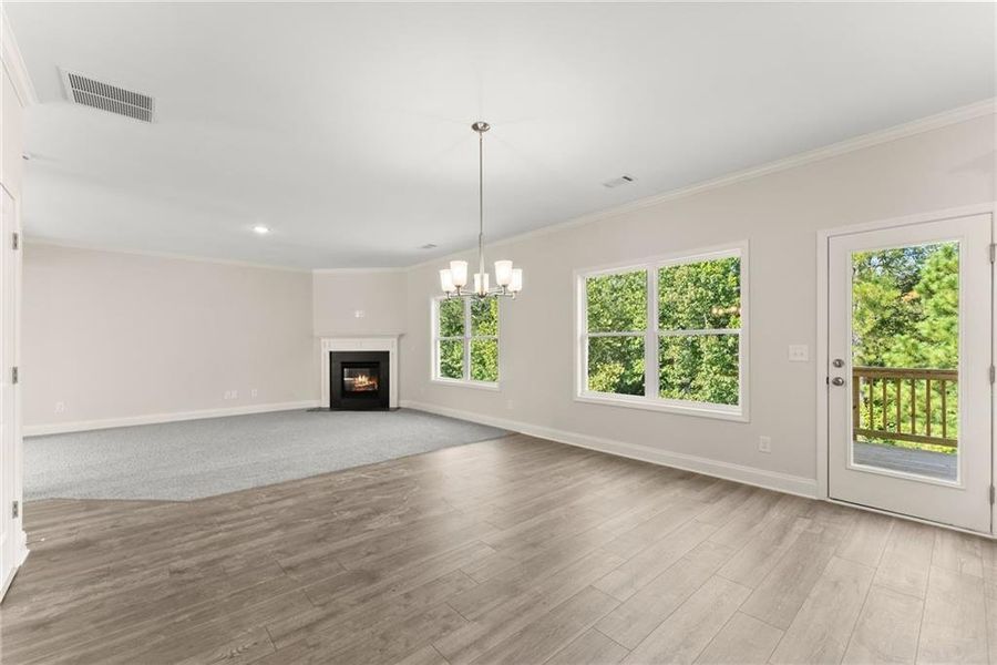 Spacious, unfurnished interior of a new home in , Dawsonville (Image 20).