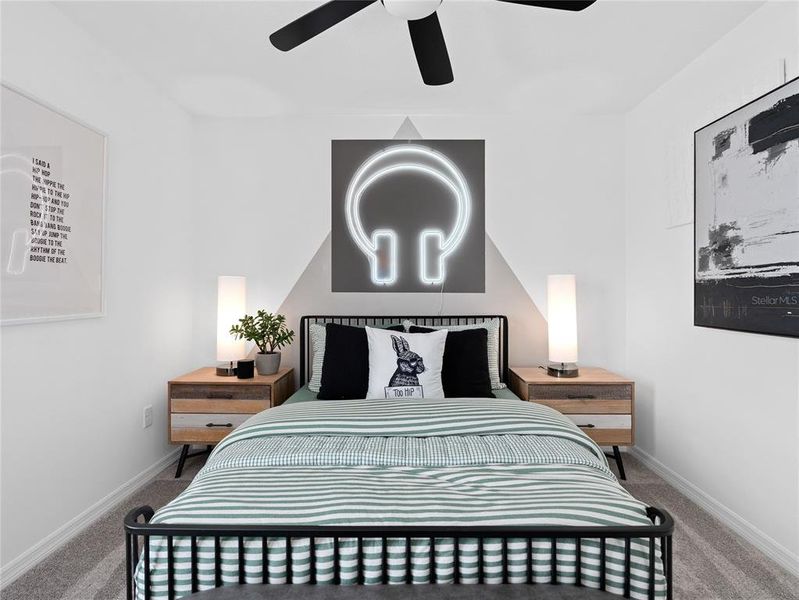 Furnished interior view inside a new home in EverBe, Orlando (Image 11).