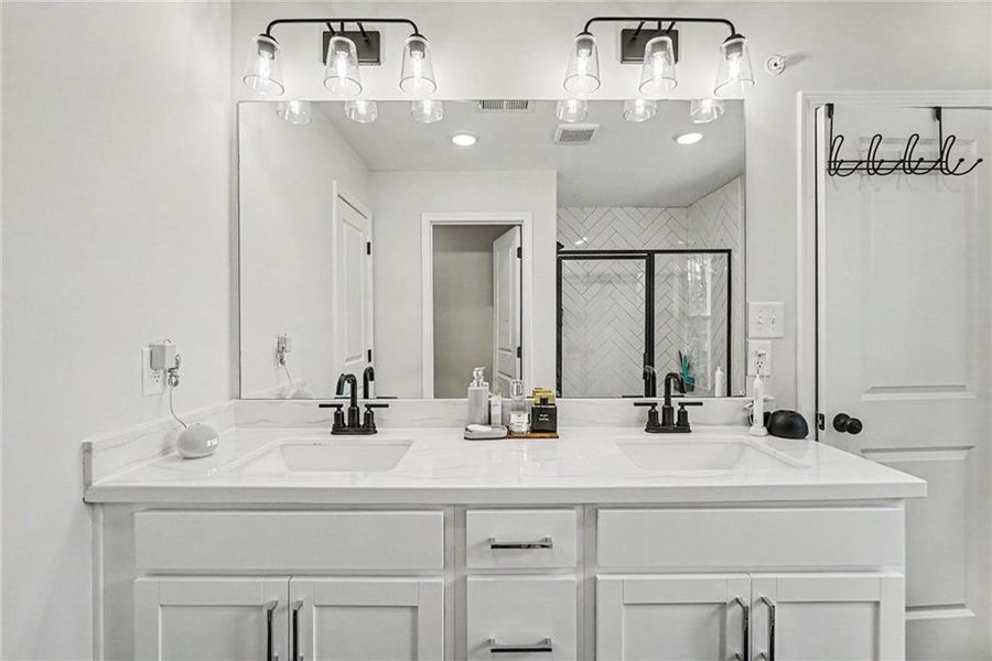 Furnished interior view inside a new home in Gates at Hamilton Grove, Marietta (Image 22).