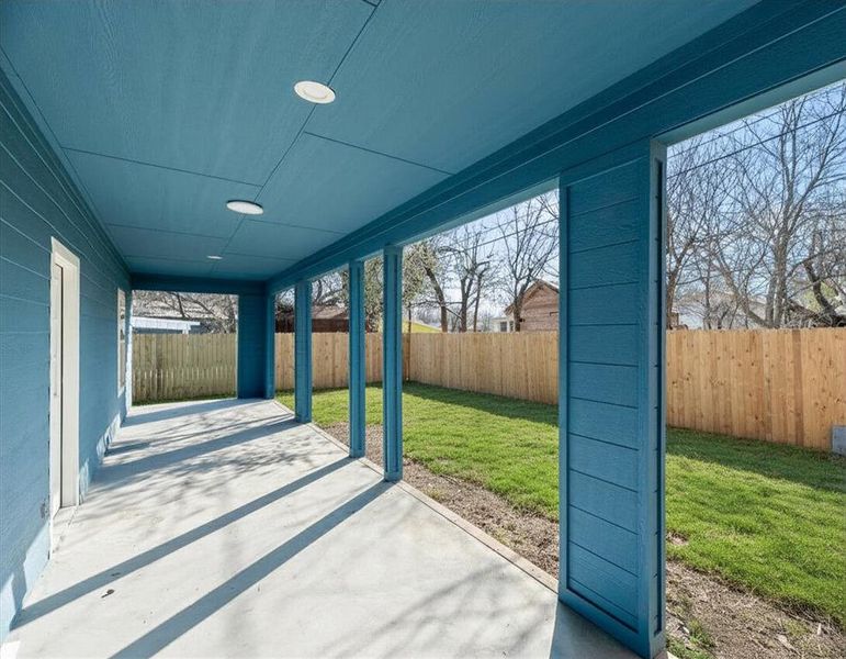 Exterior details and patio area of a home in , White Settlement (Image 3).