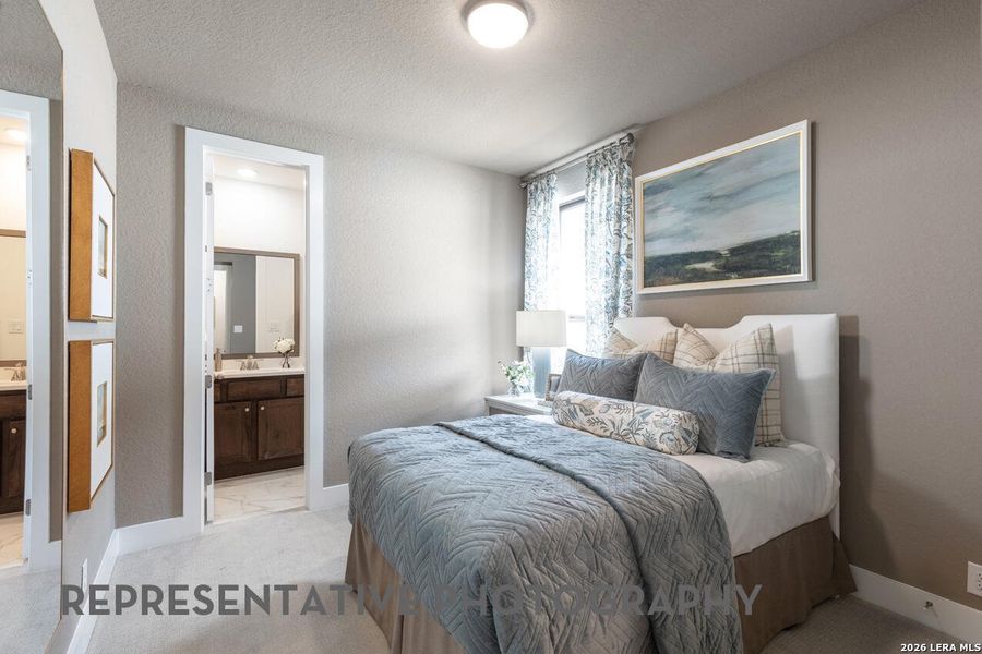 Furnished interior view inside a new home in Prominence, San Antonio (Image 38).