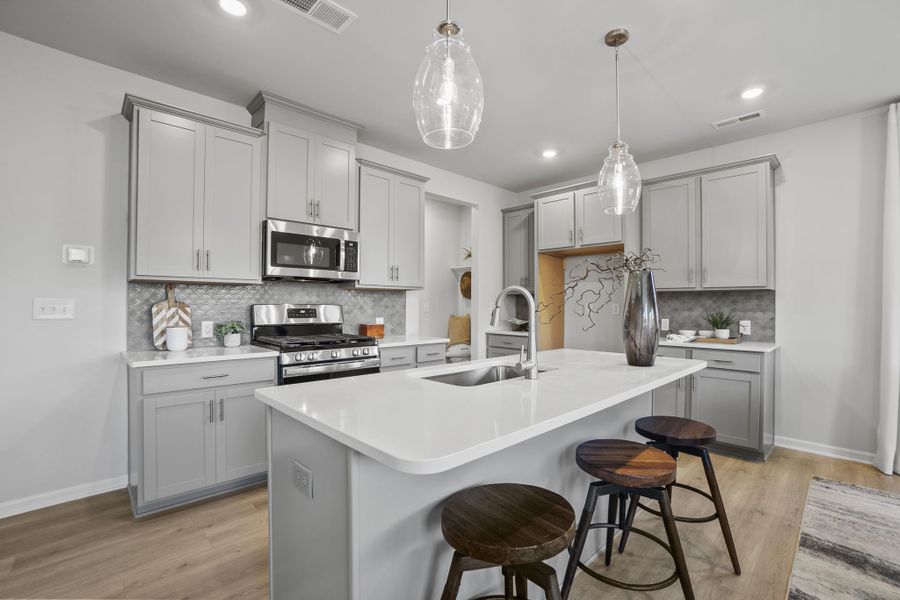 Furnished interior view inside a new home in The Coves on Lake Wylie, Charlotte (Image 14).