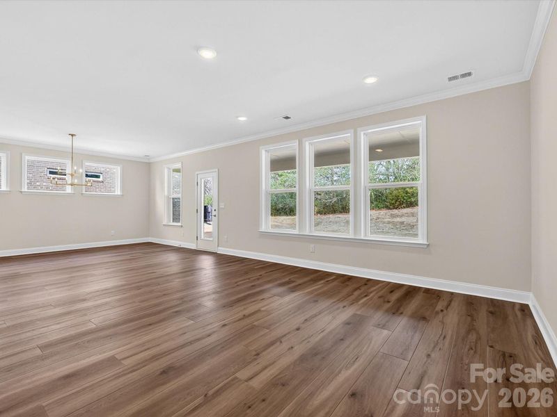 Family Room with view to Breakfast Family Room with view to Breakfast